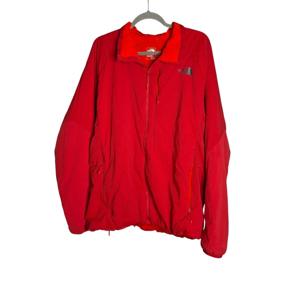The North Face Ventrix Insulated Jacket Mens XL Red Ripstop Full Zip NF0A35DS